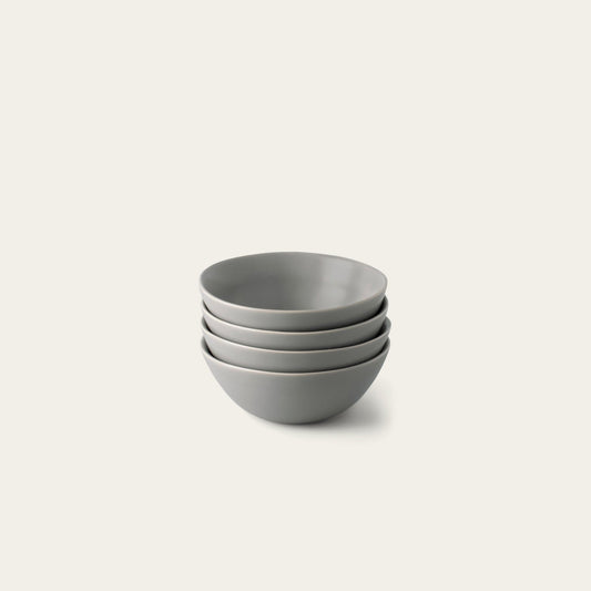 Dessert bowls dinnerware by Fable Home, featured in a dovegray color finish. – #dovegray