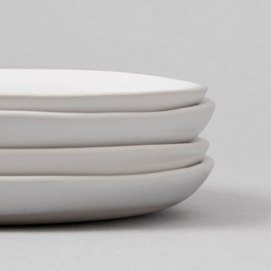 Dessert plates dinnerware by Fable Home, featured in a cloudwhite color finish. – #cloudwhite