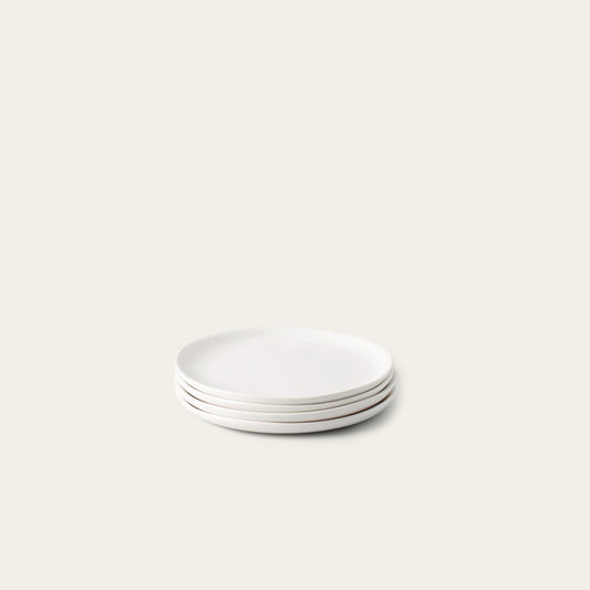 Dessert plates dinnerware by Fable Home, featured in a cloudwhite color finish. – #cloudwhite