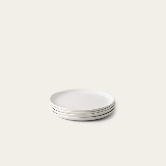 Dessert plates dinnerware by Fable Home, featured in a speckledwhite color finish. – #speckledwhite