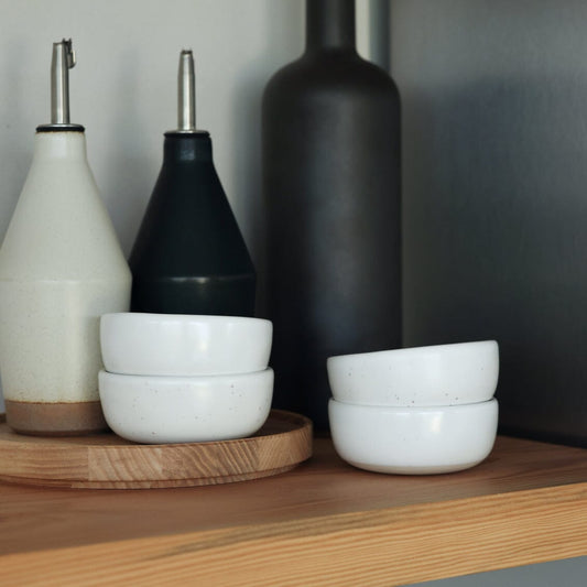 Everything bowls dinnerware by Fable Home, featured in a speckledwhite color finish. – #speckledwhite