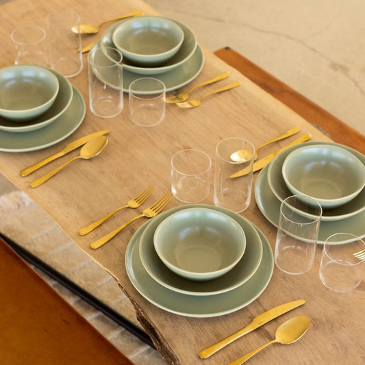 Pasta bowls dinnerware by Fable Home, featured in a beachgrassgreen color finish. – #beachgrassgreen