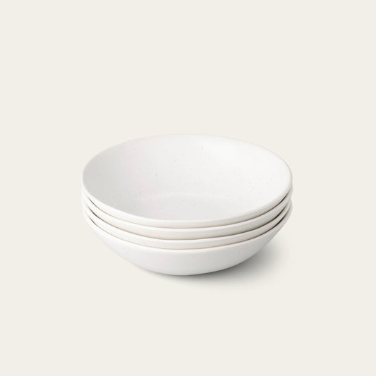 Pasta bowls dinnerware by Fable Home, featured in a speckledwhite color finish. – #speckledwhite