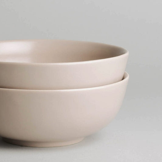 Ramen bowls dinnerware by Fable Home, featured in a deserttaupe color finish. – #deserttaupe