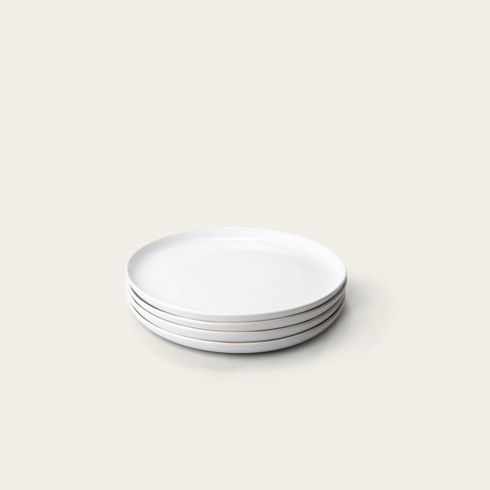 Salad plates dinnerware by Fable Home, featured in a pearlwhite color finish. – #pearlwhite