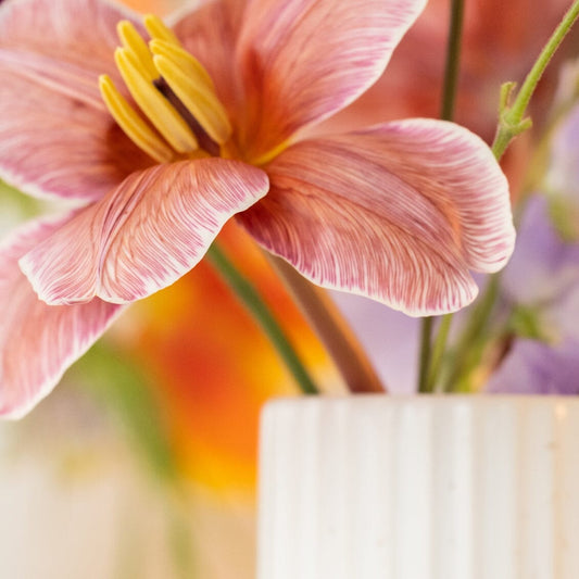 Short bud vase decor by Fable Home, featured in a deserttaupe color finish. – #deserttaupe