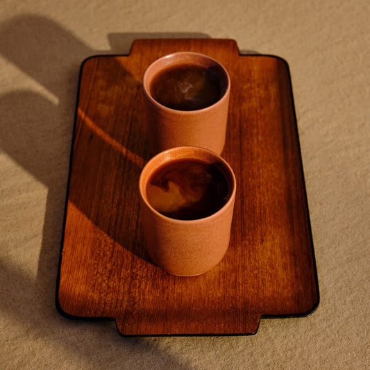 Cappuccino Cups by Fable Home, featured in a canyonclay color finish. – #canyonclay