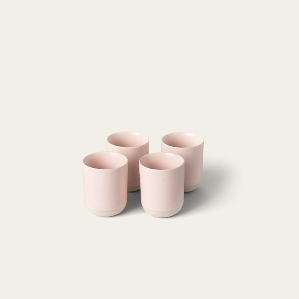 Cappuccino cups drinkware by Fable Home, featured in a blushpink color finish. – #blushpink