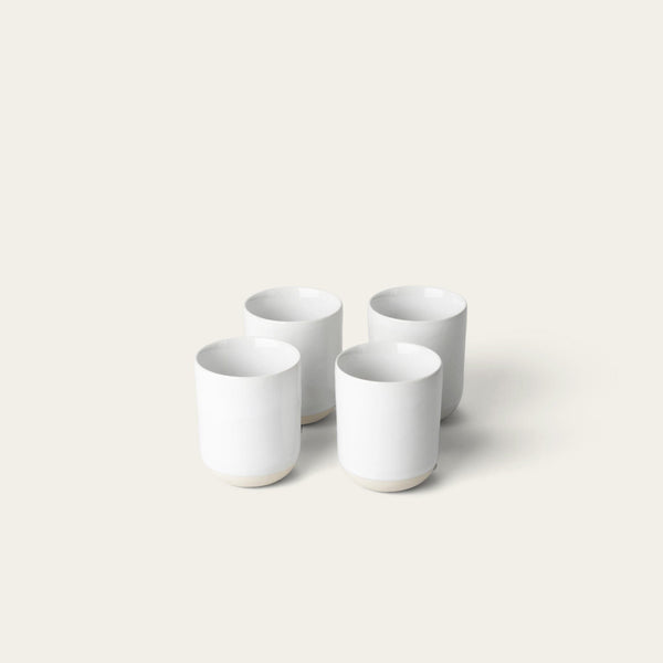 Cappuccino cups drinkware by Fable Home, featured in a pearlwhite color finish. – #pearlwhite