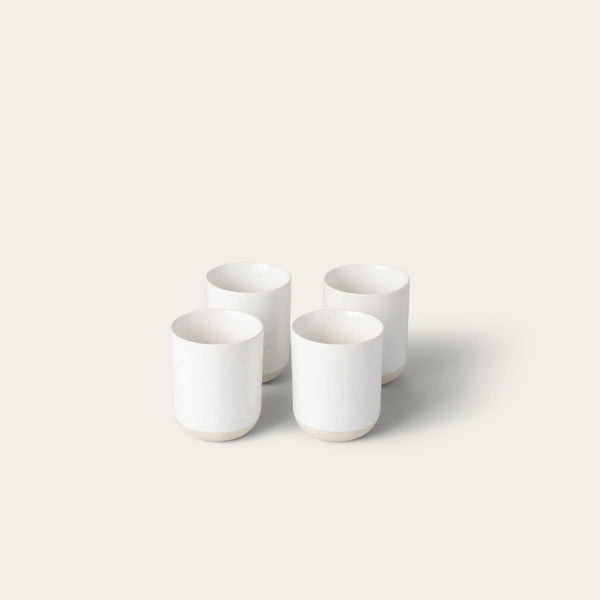 Cappuccino cups drinkware by Fable Home, featured in a speckledwhite color finish. – #speckledwhite