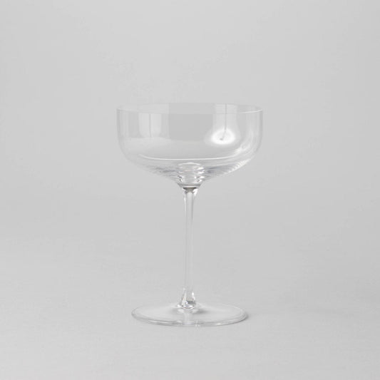 Coupe glasses glassware by Fable Home, featured in a clear color finish. – #clear
