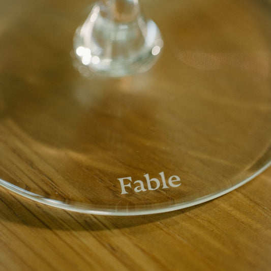 Coupe glasses glassware by Fable Home, featured in a clear color finish. – #clear