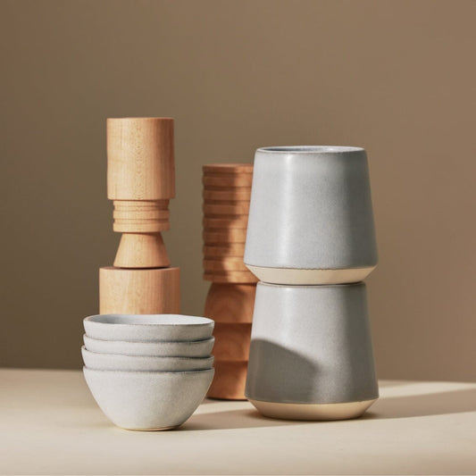 Cups drinkware by Fable Home, featured in a stoneblue color finish. – #stoneblue