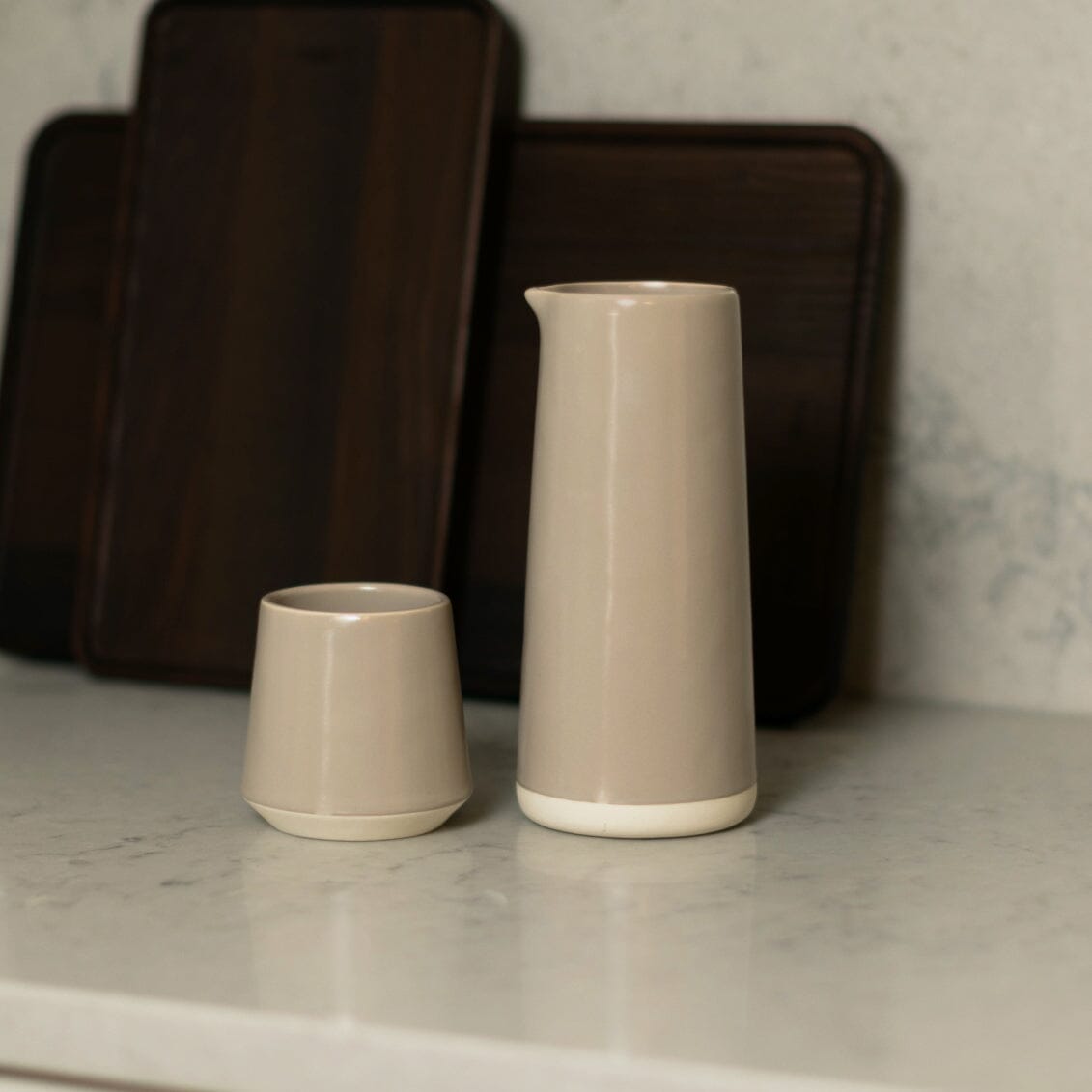Cups drinkware by Fable Home, shown in a deserttaupe finish.