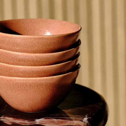 Dessert Bowls by Fable Home, featured in a canyonclay color finish. – #canyonclay