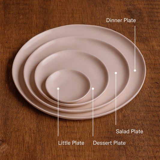 Dessert plates dinnerware by Fable Home, featured in a midnightblue color finish. – #midnightblue