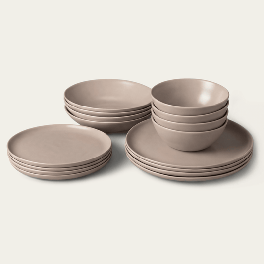 Dinnerware set bundles by Fable Home, in a deserttaupe color. – #deserttaupe