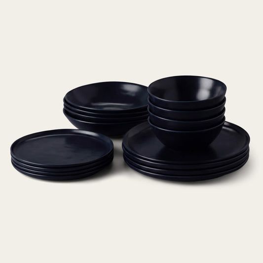 Dinnerware set bundles by Fable Home, in a midnightblue color. – #midnightblue