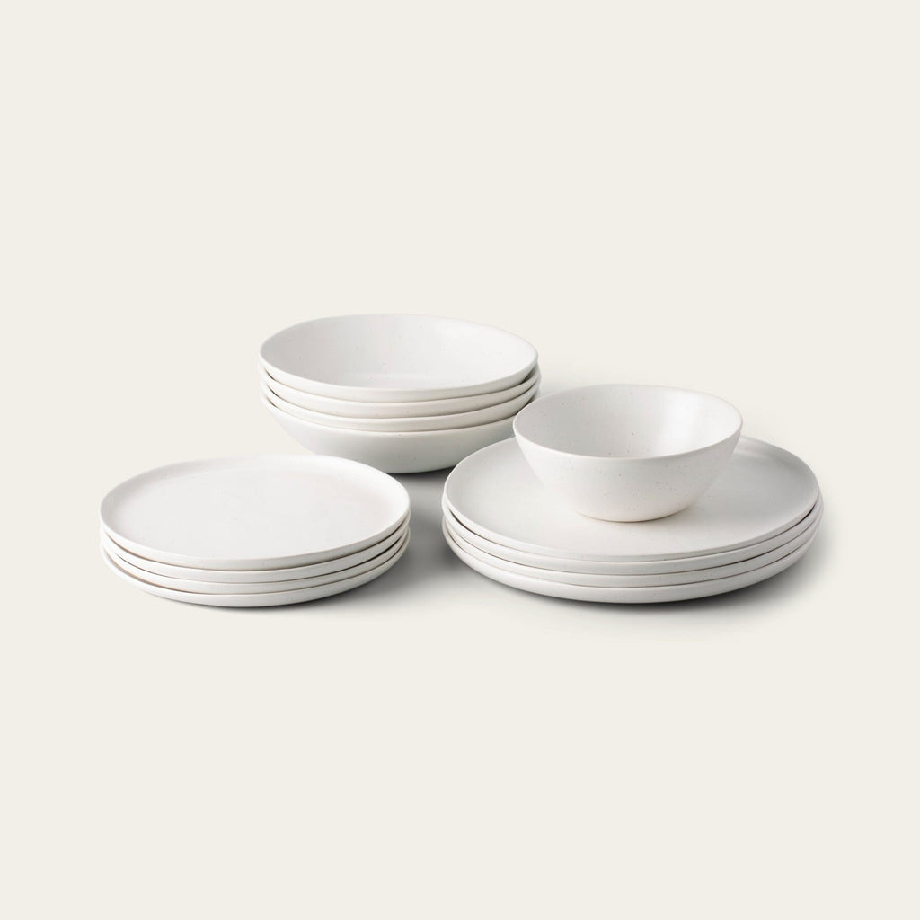 Dinnerware Set | Glossy - Pearl White