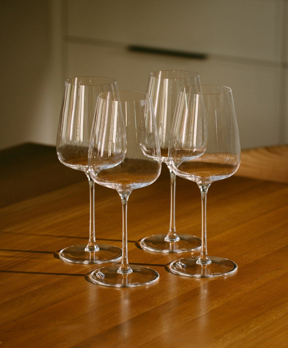 Everyday Wine Set by Fable Home, shown in Clear.