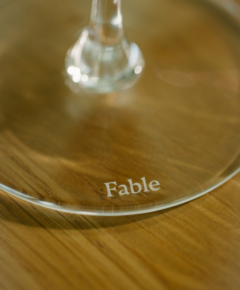 Everyday Wine Set Pro by Fable Home, shown in Clear.