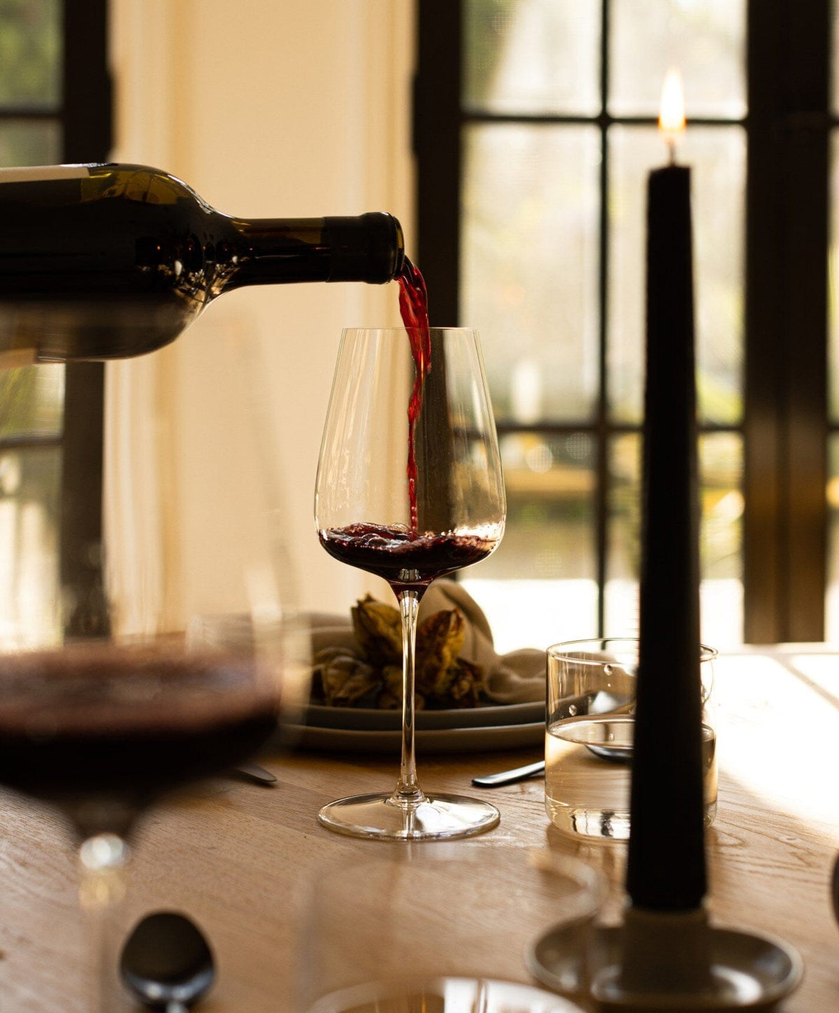 Everyday Wine Set Pro by Fable Home, shown in Clear.