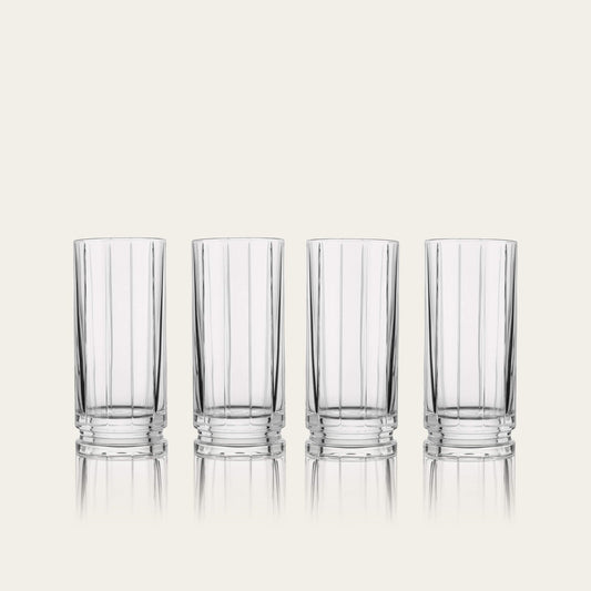 Highball glasses glassware by Fable Home, shown in a clear finish. – #clear
