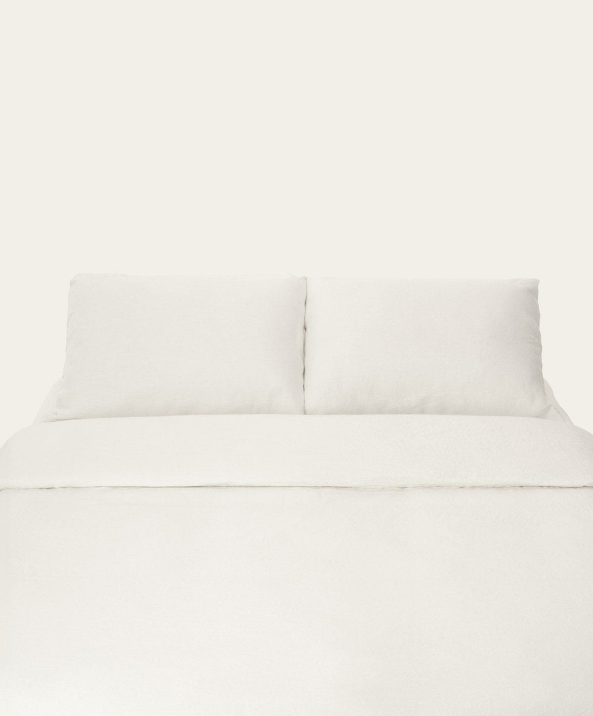 Linen Complete Bed Set by Fable Home, shown in Shell White.