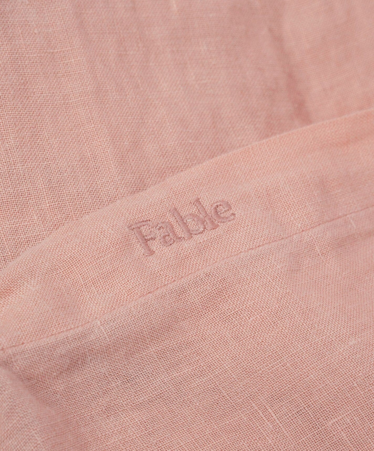Linen Duvet Cover by Fable Home, shown in Autumn Rose.
