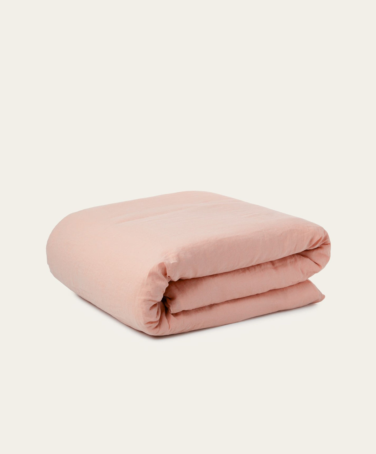 Linen Duvet Cover by Fable Home, shown in Autumn Rose.