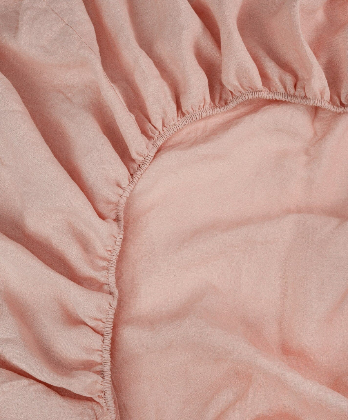 Linen Fitted Sheet by Fable Home, shown in Autumn Rose.