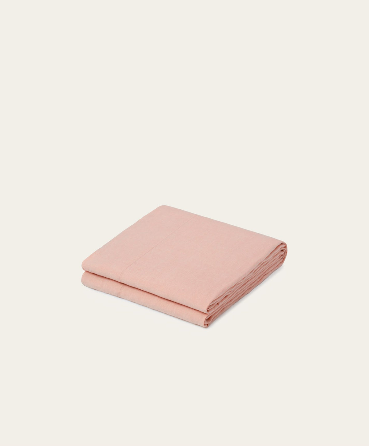 Linen Flat Sheet by Fable Home, shown in Autumn Rose.