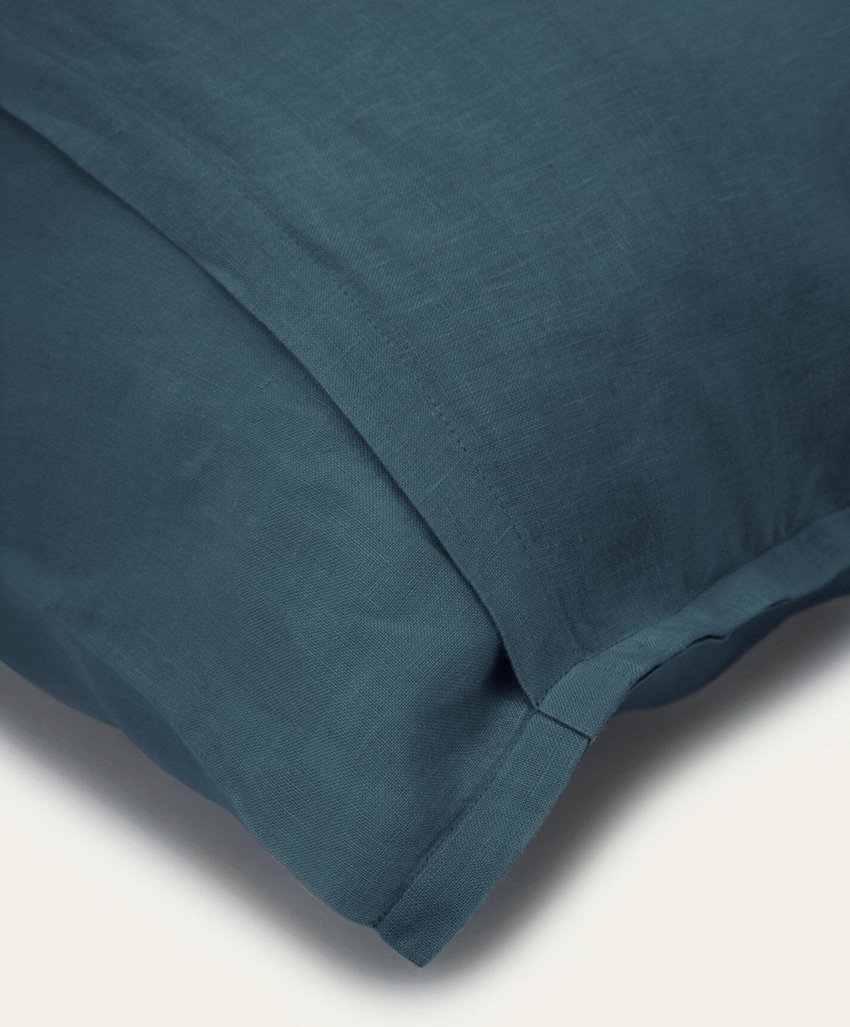 Linen Pillowcase Pair by Fable Home, shown in Storm Blue.