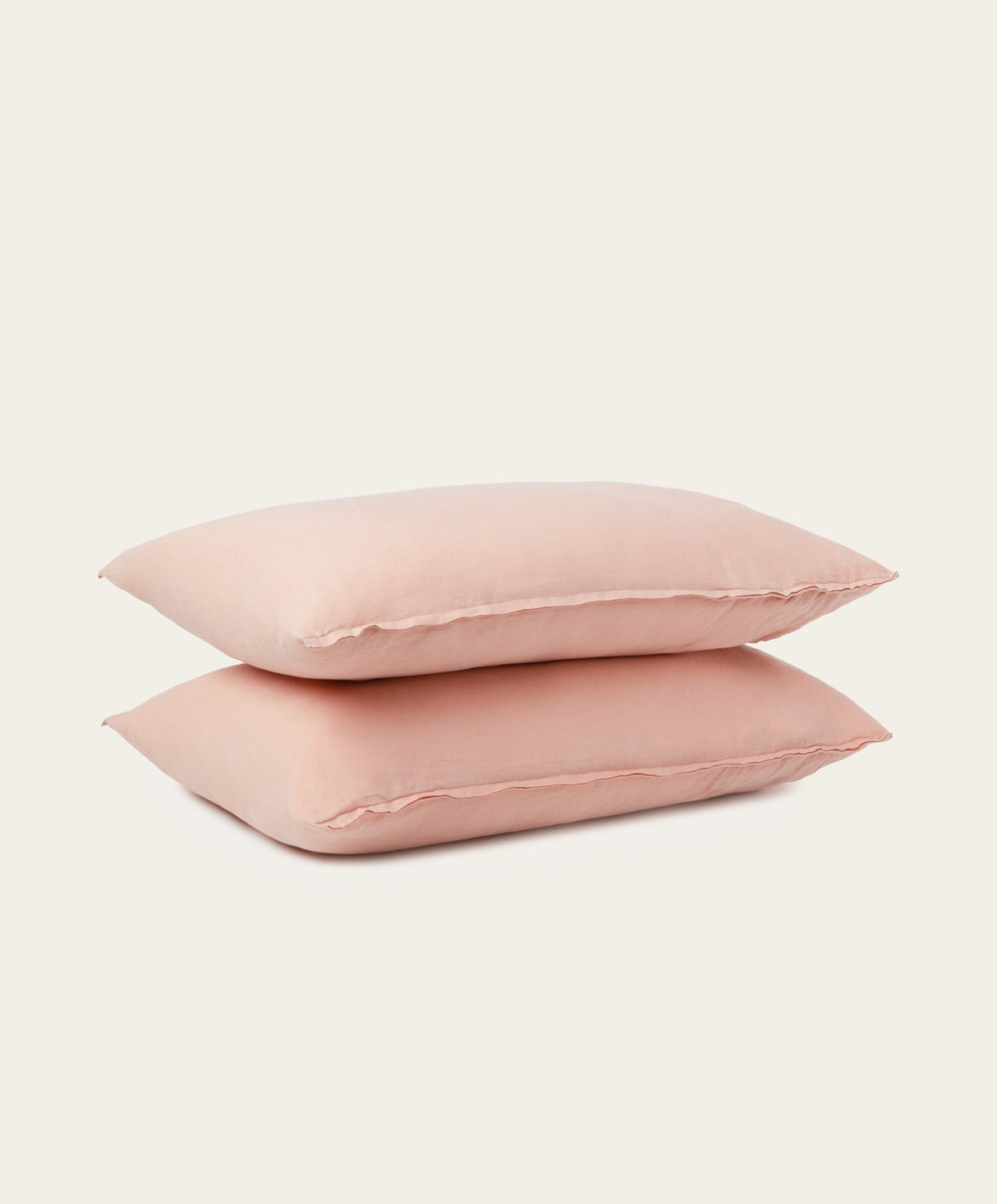 Linen Pillowcase Pair by Fable Home, shown in Autumn Rose.
