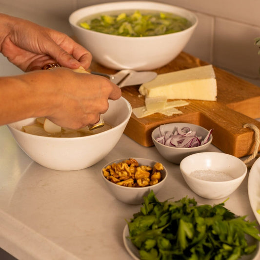 Little bowls dinnerware by Fable Home, featured in a dovegray color finish. – #dovegray