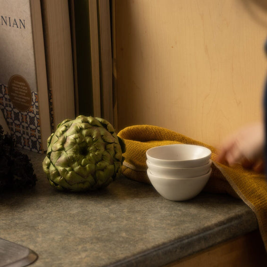 Little bowls dinnerware by Fable Home, featured in a cloudwhite color finish. – #cloudwhite