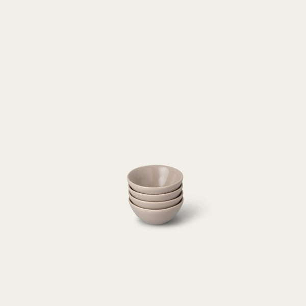 Little bowls dinnerware by Fable Home, featured in a deserttaupe color finish. – #deserttaupe