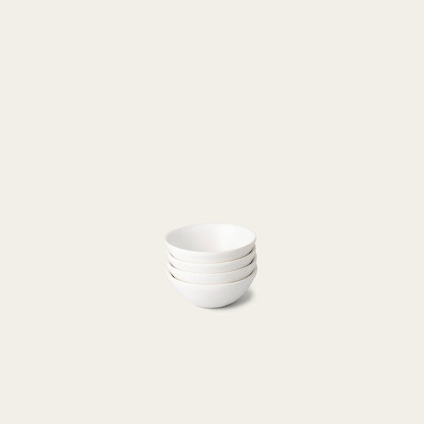 Little bowls dinnerware by Fable Home, featured in a speckledwhite color finish. – #speckledwhite