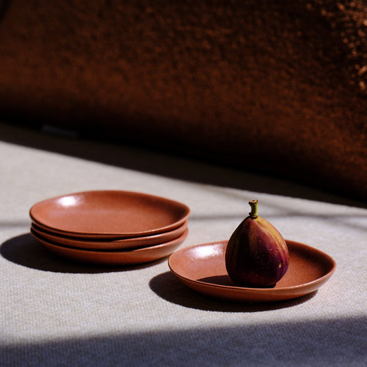 Little Plates by Fable Home, featured in a canyonclay color finish. – #canyonclay