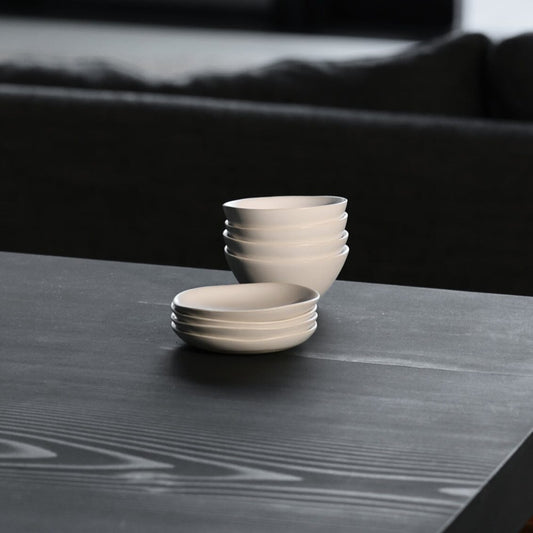 Little plates dinnerware by Fable Home, featured in a pearlwhite color finish. – #pearlwhite