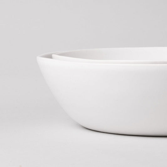 Low serving bowls serveware by Fable Home, featured in a pearlwhite color finish. – #pearlwhite