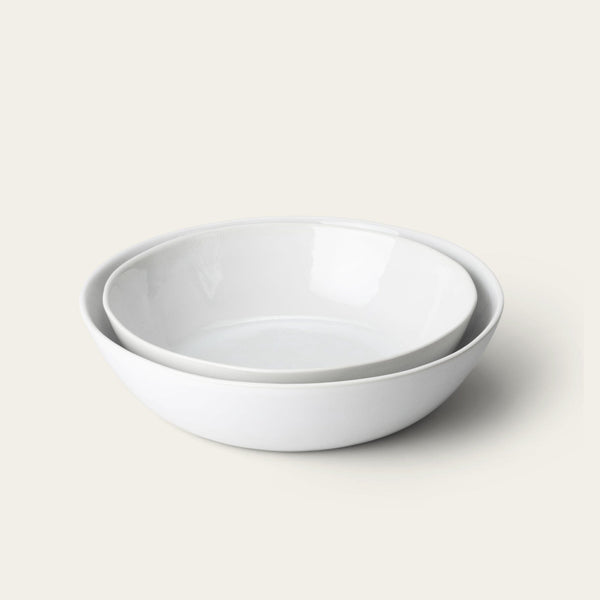 Low serving bowls serveware by Fable Home, featured in a pearlwhite color finish. – #pearlwhite