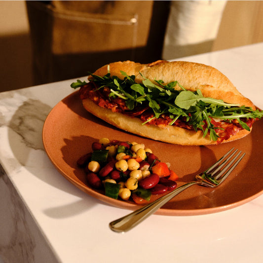 Lunch Plates by Fable Home, featured in a canyonclay color finish. – #canyonclay