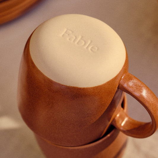 Mugs by Fable Home, featured in a canyonclay color finish. – #canyonclay