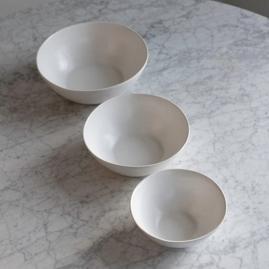 Nested Serving Bowls by Fable Home, featured in a stoneblue finish. – #stoneblue