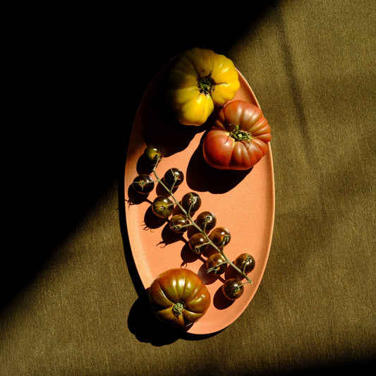 Oval Serving Platter by Fable Home, featured in a canyonclay color finish. – #canyonclay