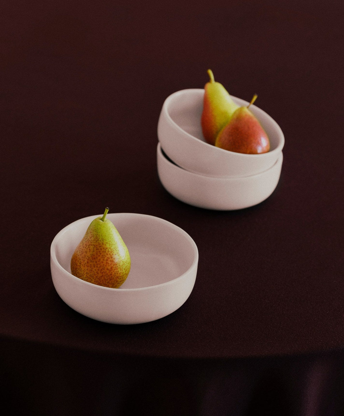Cereal Bowls by Fable Home, shown in Blush Pink.