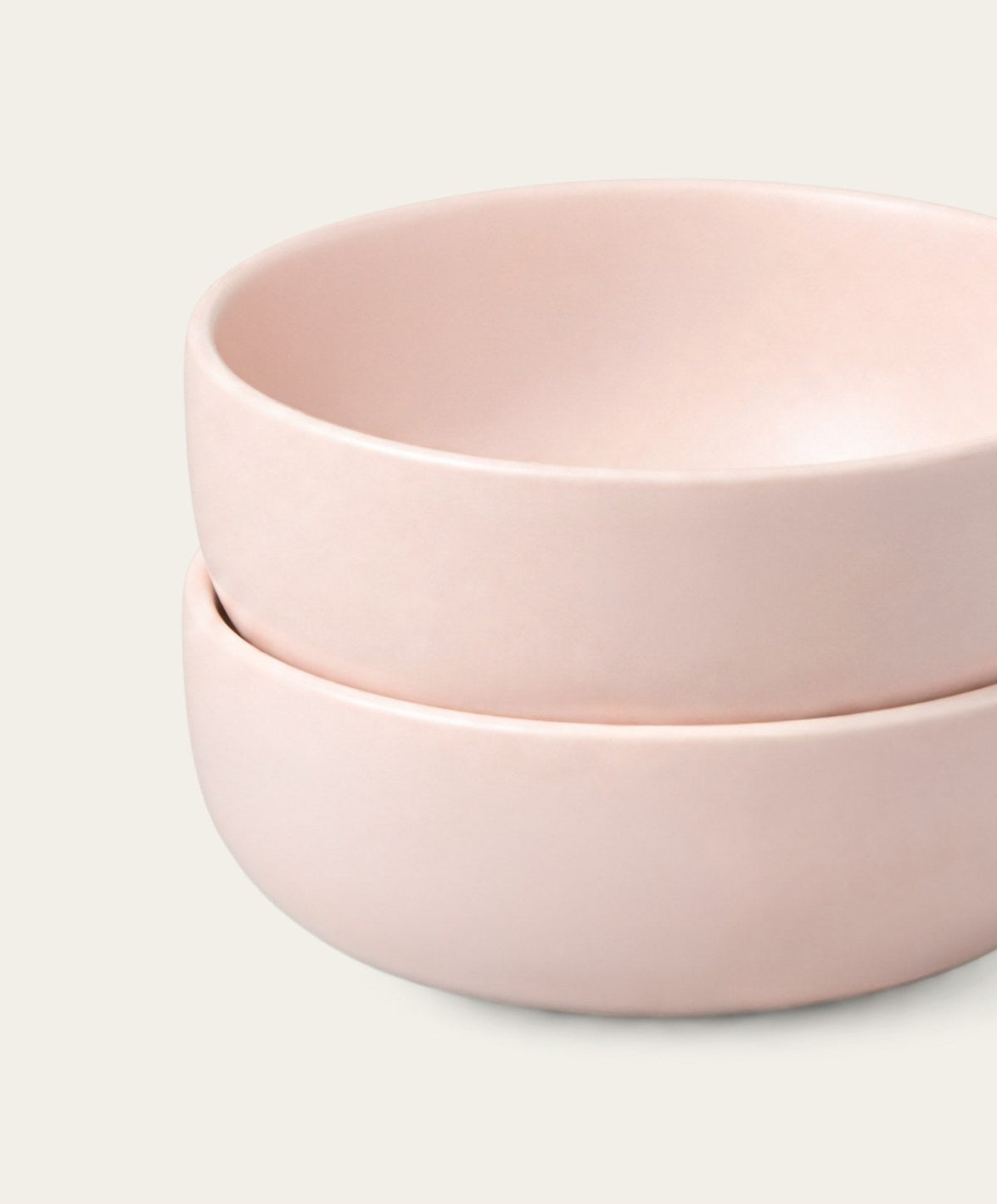 Cereal Bowls by Fable Home, shown in Blush Pink.