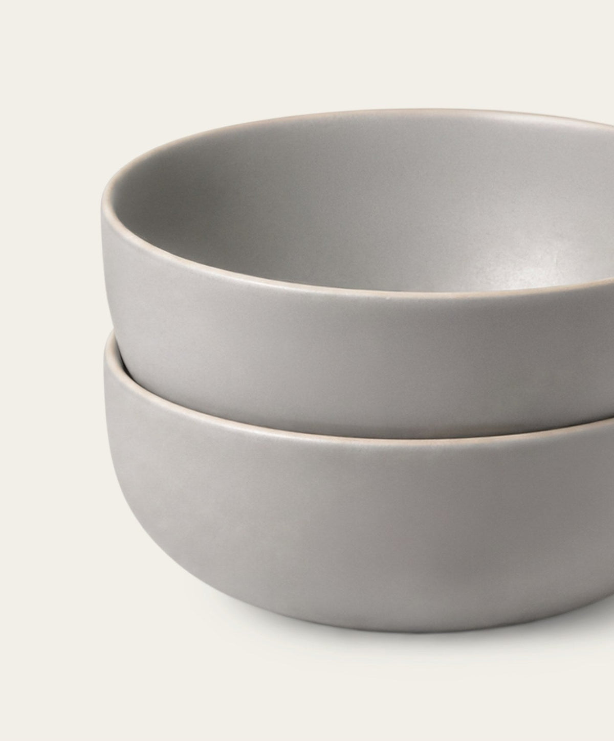 Cereal Bowls by Fable Home, shown in Dove Gray.