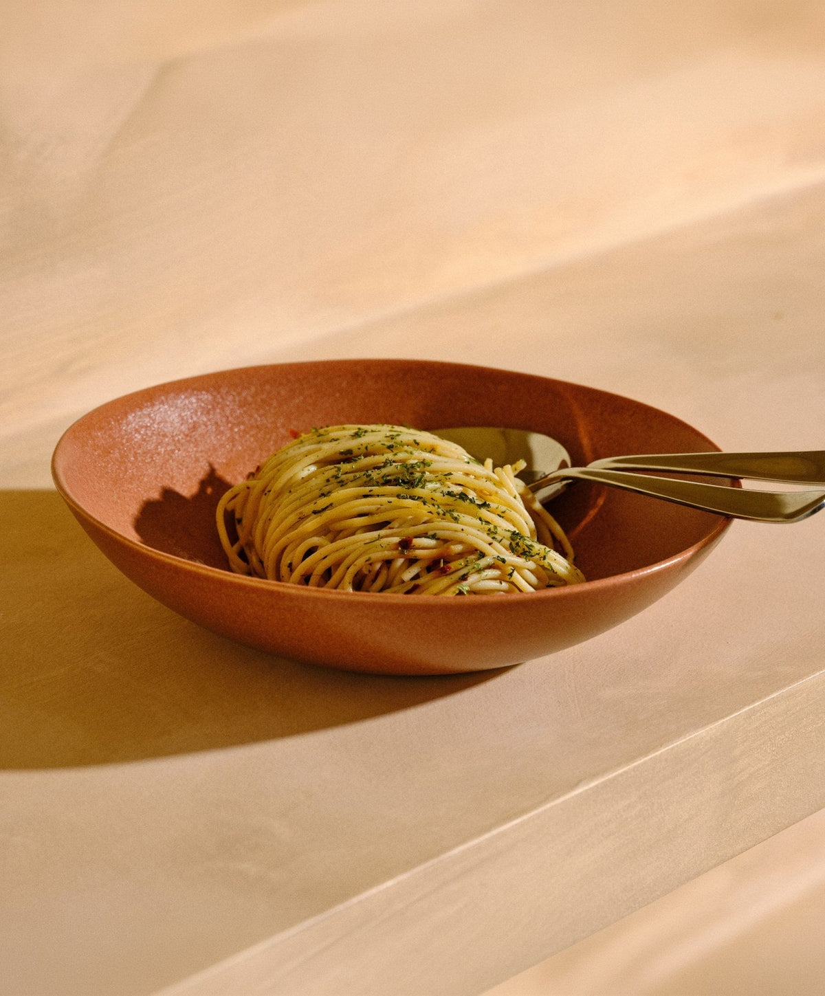Dinnerware Set by Fable Home, shown in Canyon Clay.